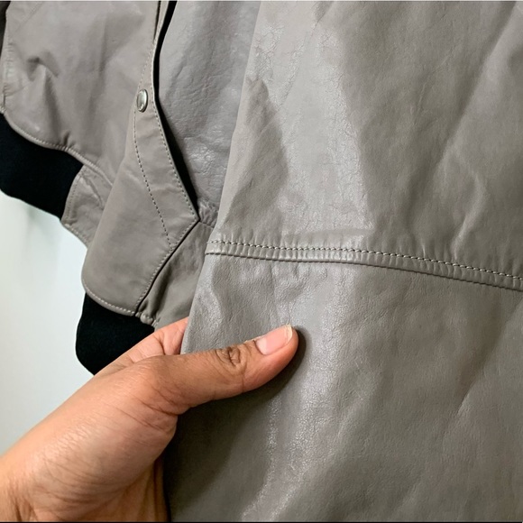 HOGAN RARE HOODED LEATHER BOMBER JACKET - Picture 10 of 11